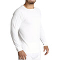Premium Men's Beige Merino Wool Blend Long Sleeve Thermal Top 3XL