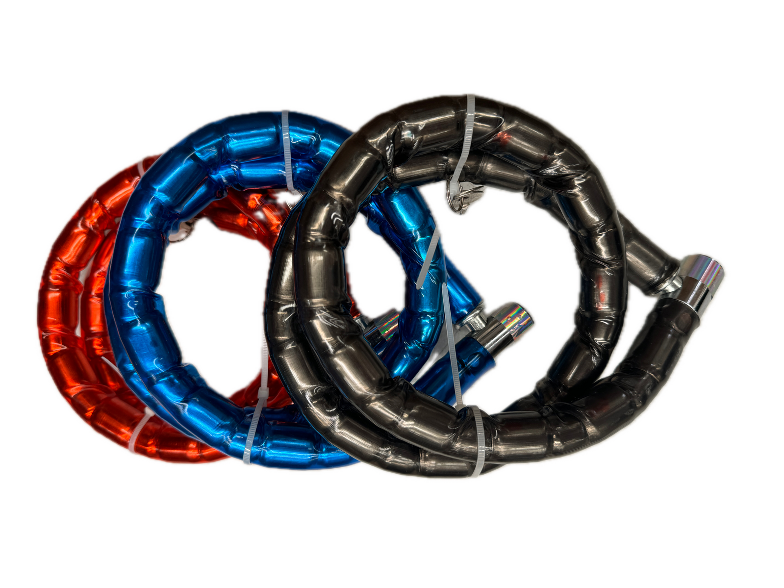 Premium Thick Bicycle & Motorbike Chain Lock with 2 Keys - Assorted Colours