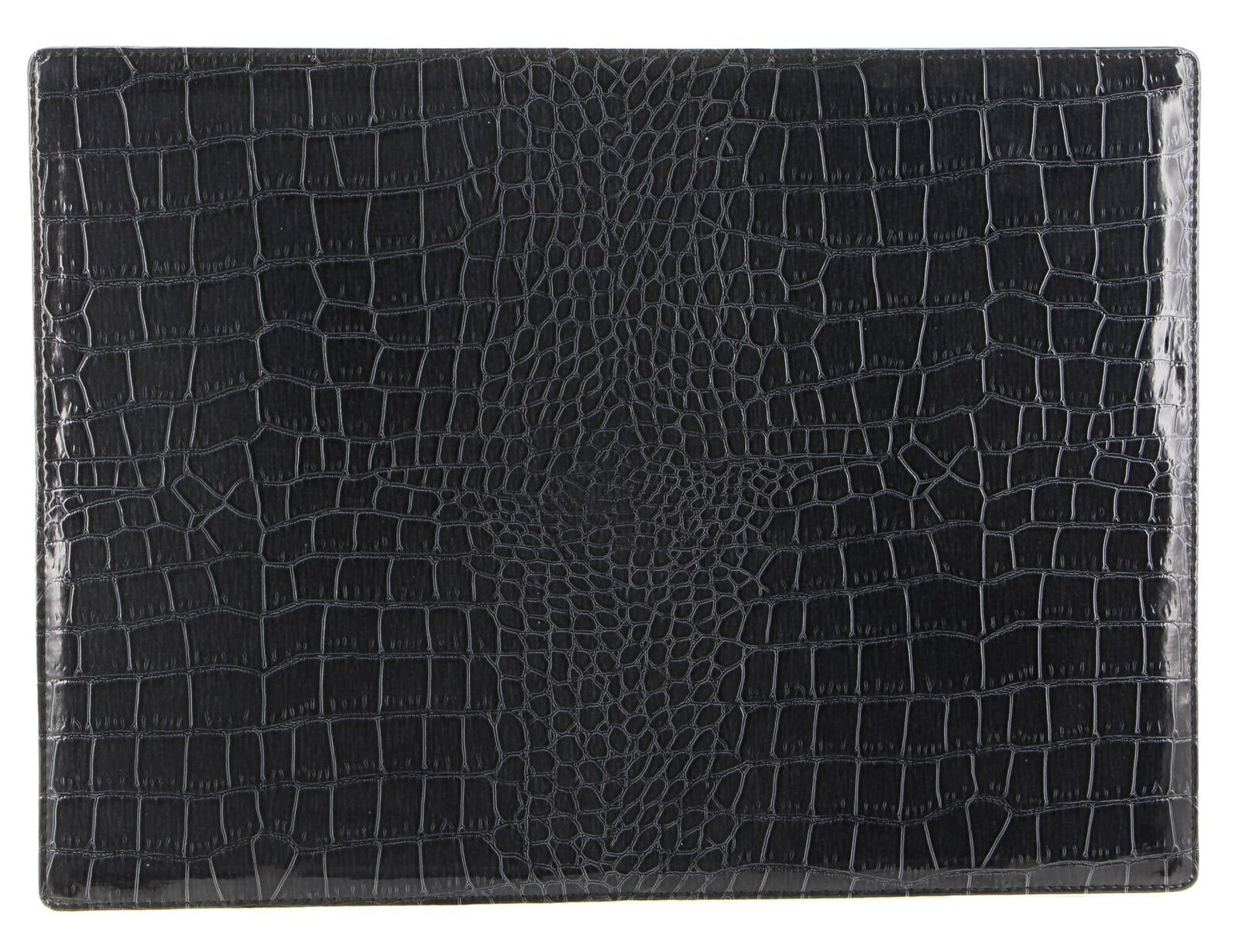 de Burg Crocodile Table Mats Set of 4 - Blue, Elegant Design, Durable PU Material - SuperSaverAU - view 2