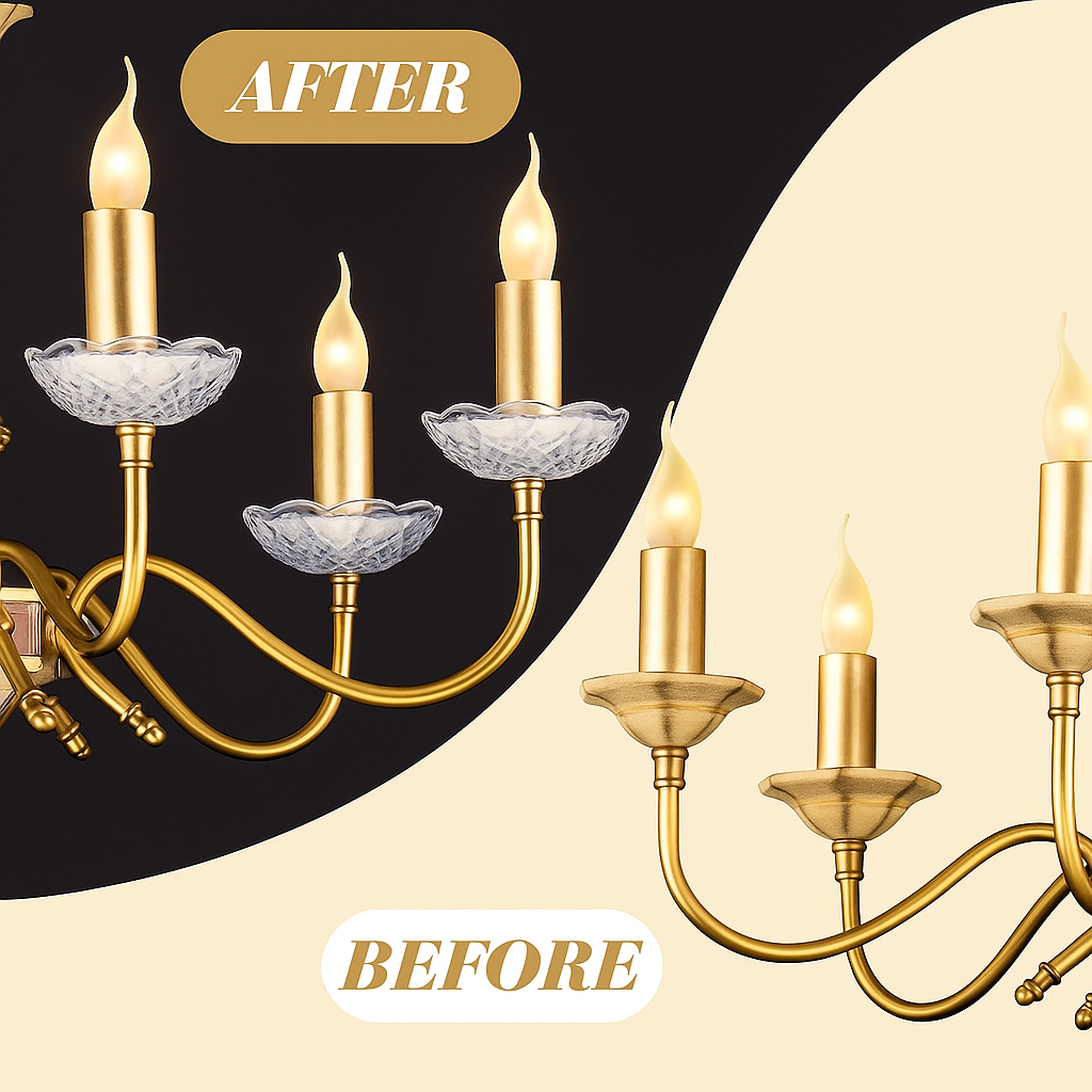 120mm Crystal Chandelier Bobeche with Gold Pins & 30mm Hole for Elegant Decor - SuperSaverAU - view 6
