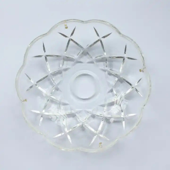 120mm Crystal Chandelier Bobeche with Gold Pins & 30mm Hole for Elegant Decor - SuperSaverAU - view 3