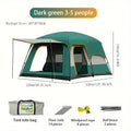 Tasman 3-5 Person Tent Camping Hiking Festival Pop Up Sleeping - Green - SuperSaverAU - view 5
