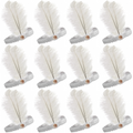 Premium White Flapper Headbands - 12 Pack
