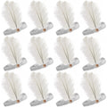 Premium White Flapper Headbands - 12 Pack