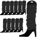 Premium 12 Pack Black Knitted 80s Party Leg Warmers