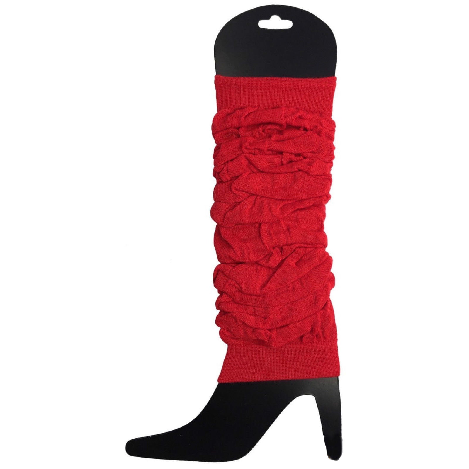 Premium 12 Pack Red Knitted 80s Party Leg Warmers