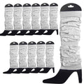 Premium 12 Pack White Knitted 80s Party Leg Warmers