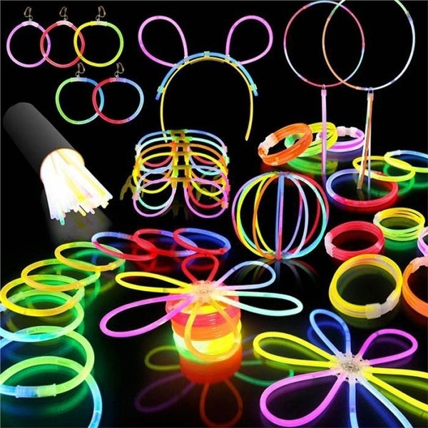 15 GLOW STICKS Party Light Glow In The Dark Rave BRACELETS Disco Bulk 20cm - SuperSaverAU - view 5