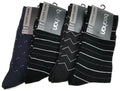 Premium 18 Pair Men's Black Cotton Rich Business Dress Socks 6-11