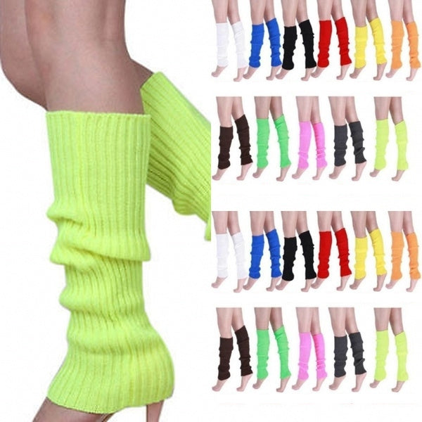 Premium 24 Pair Assorted Women's 80s Knit Leg Warmers Bulk Pack