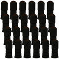 Premium 24 Pair Black Women's 80s Knit Leg Warmers Bulk Pack