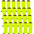 Premium 24 Pair Fluro Yellow Women's 80s Knit Leg Warmers