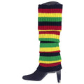 Premium 24 Pair Indigenous Colours Women's 80s Knit Leg Warmers