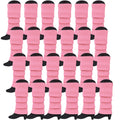 Premium 24 Pair Light Pink Women's 80s Knit Leg Warmers Bulk Pack