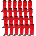 Premium 24 Pair Red Women's 80s Knit Leg Warmers Bulk Pack