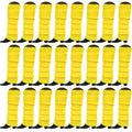Premium 24 Pair Yellow Women's 80s Knit Leg Warmers Bulk Pack