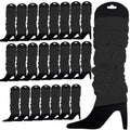 Premium 24 Pack Black Knitted 80s Party Leg Warmers