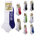 Premium 24 Pair Assorted Cotton Cushion Ankle Sport Socks 11-14