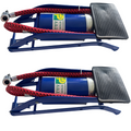 2x HIGH PRESSURE FOOT PUMP Ball Bicycle Motorbike Car Tire Inflator Tyre Air - SuperSaverAU - view 5