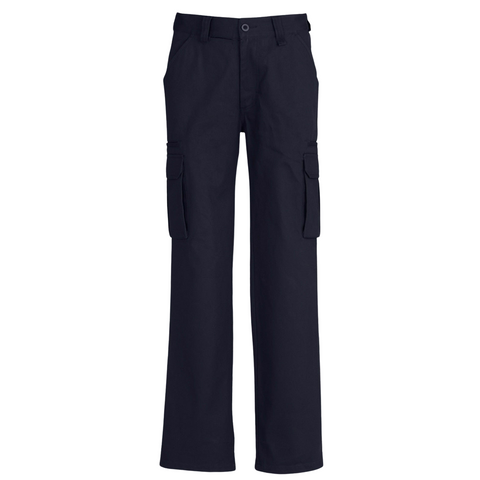 Premium Men's Navy 310gsm Cotton Cargo Work Pants Size 127