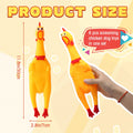 Premium Shrilling Chicken Dog Chew Squeeze Sound Toys - 3 Pack