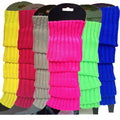 Premium 6 Pair Women's Knit Leg Warmers Dance Costume Socks Assorted Pack