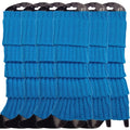 Premium 6 Pair Women's Knit Leg Warmers Dance Costume Socks Topaz Blue
