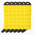 Premium 6 Pair Women's Knit Leg Warmers Dance Costume Socks Yellow