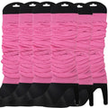 Premium 6 Pair Women's Neon Knit Leg Warmers 80s Dance Costume Light Pink