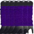Premium 6 Pair Women's Neon Knit Leg Warmers 80s Dance Costume Purple