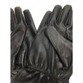 Premium Women's Black Genuine Sheepskin Leather Fleece Lined Gloves L