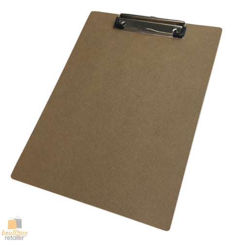 Premium Wooden A4 Clipboard with Hardboard Menu Clip - 31 x 22.5cm