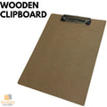 Premium Wooden A4 Clipboard with Hardboard Menu Clip - 31 x 22.5cm