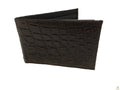Men's Crocodile Leather Slim Wallet Bi-Fold 10.5cm x 7cm with Gift Box - Brown - SuperSaverAU - view 4