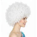 Mens DELUXE AFRO WIG Curly Hair Costume Party Fancy Disco 70s 80s Dress Up - White - SuperSaverAU - view 3