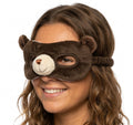 Premium Animal Eye Mask with Adjustable Band - Bear
