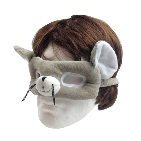 Premium Animal Eye Mask with Adjustable Band - Mouse