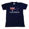 Premium Blue Adult Australian Flag Cotton T-Shirt Small