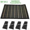 Set of 4 Eco-Friendly Bamboo Placemats 45x30cm - Lightweight & Easy to Clean - SuperSaverAU - view 3