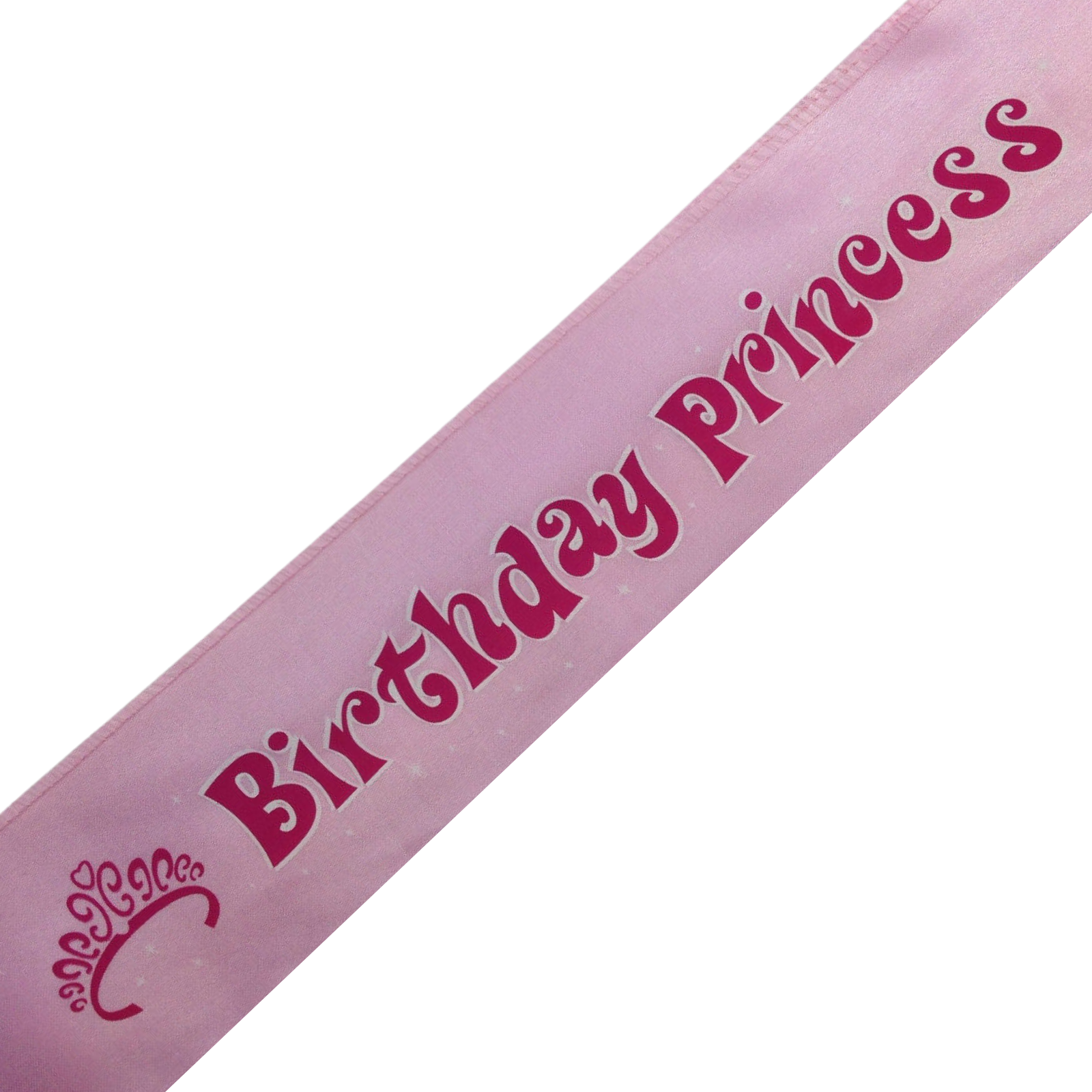 Premium Birthday Princess Sash - Pink, 29in