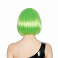Premium Bob Wig with Fringe - Green