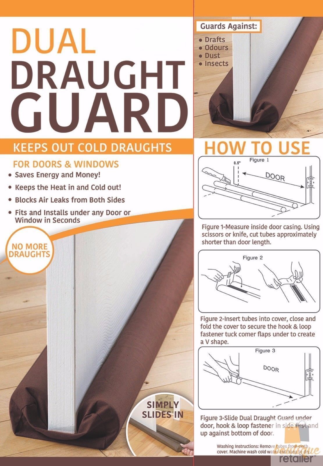 Premium Dual Draft Stopper Door Guard – Double Sided