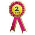 Premium Birthday Badge Rosette with Ribbon - 2nd Birthday