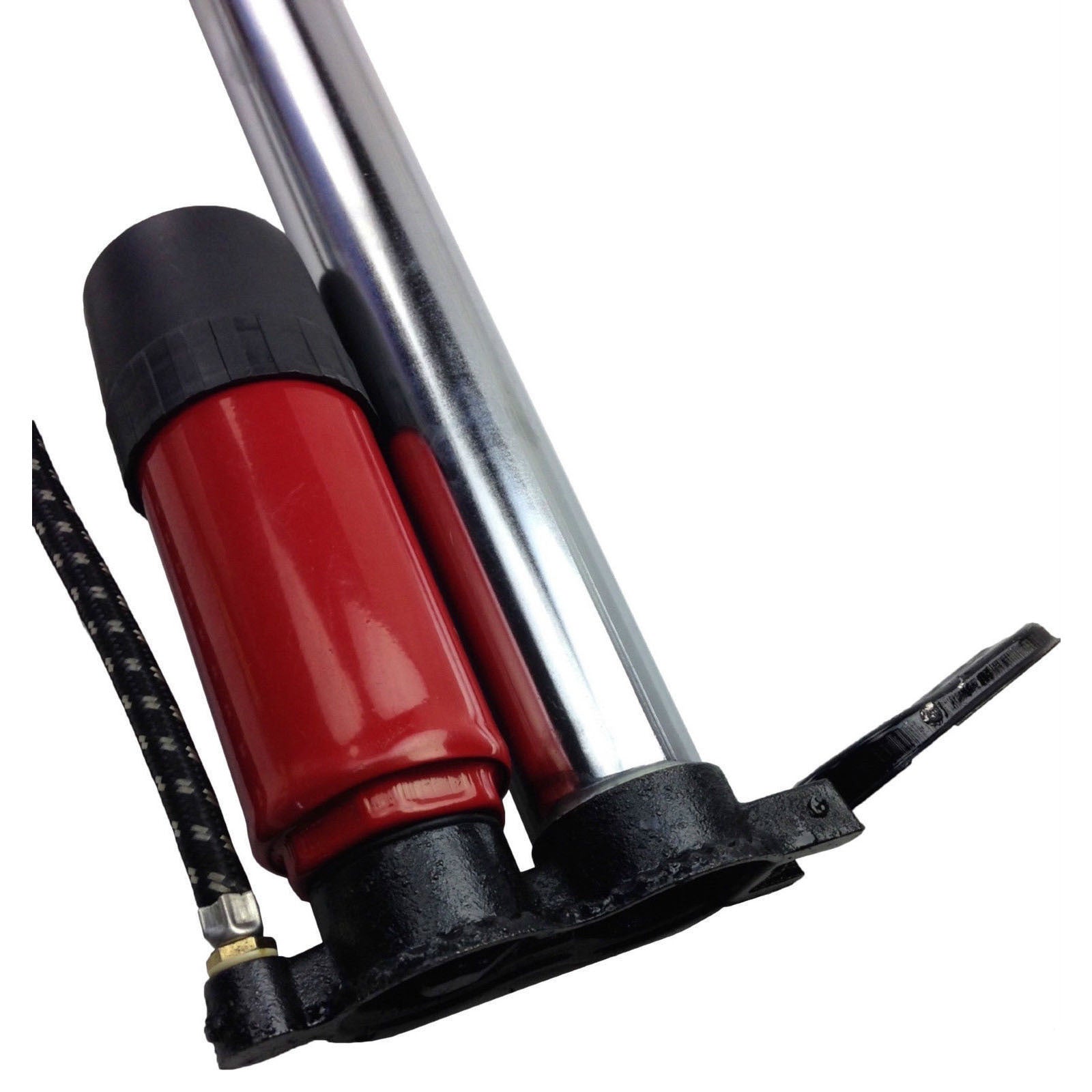 Premium Hand Tyre Pump with Booster and KPA Gauge