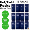 12x Reusable Hot Cold Gel Packs - Microwave & Freezer Safe First Aid Relief - SuperSaverAU - view 1