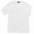 Premium Men's White 100% Cotton Slim Fit Long Sleeve T-Shirt XL