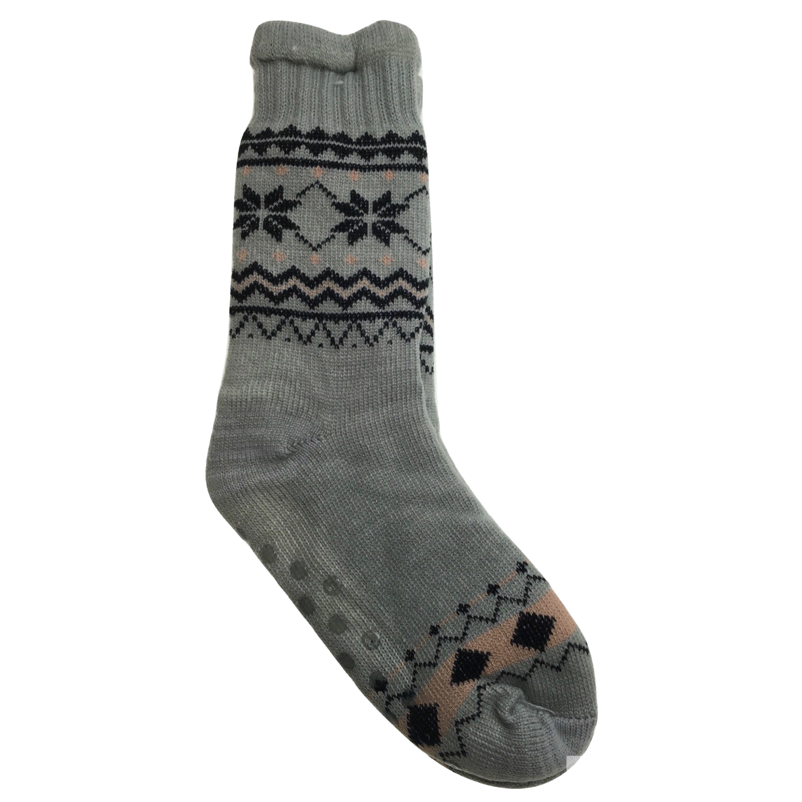 Premium 1 Pair Men's Non Slip Thick Fur Winter Bed Socks One Size