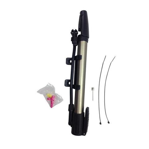 MINI BICYCLE AIR PUMP Bike Hand Ball Inflator Portable Cycling Tyre Aluminium - SuperSaverAU - view 1