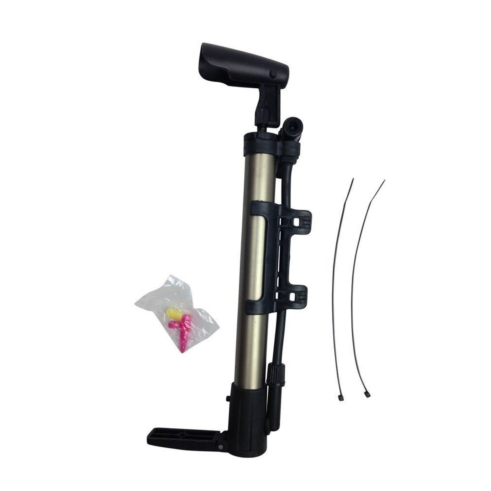 MINI BICYCLE AIR PUMP Bike Hand Ball Inflator Portable Cycling Tyre Aluminium - SuperSaverAU - view 3