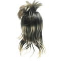 Premium Mens Long Spiky Wig - Black/Blonde